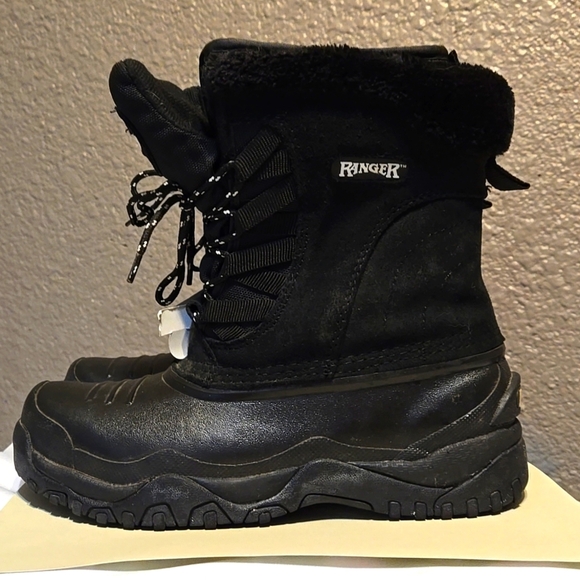 Ranger boots, NWOT, Lace up, Removable liner, Thermolite, Black, Women's 7, - Picture 5 of 16